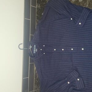 Mens Ralph Lauren XXL pin stripe long sleeve shirt.